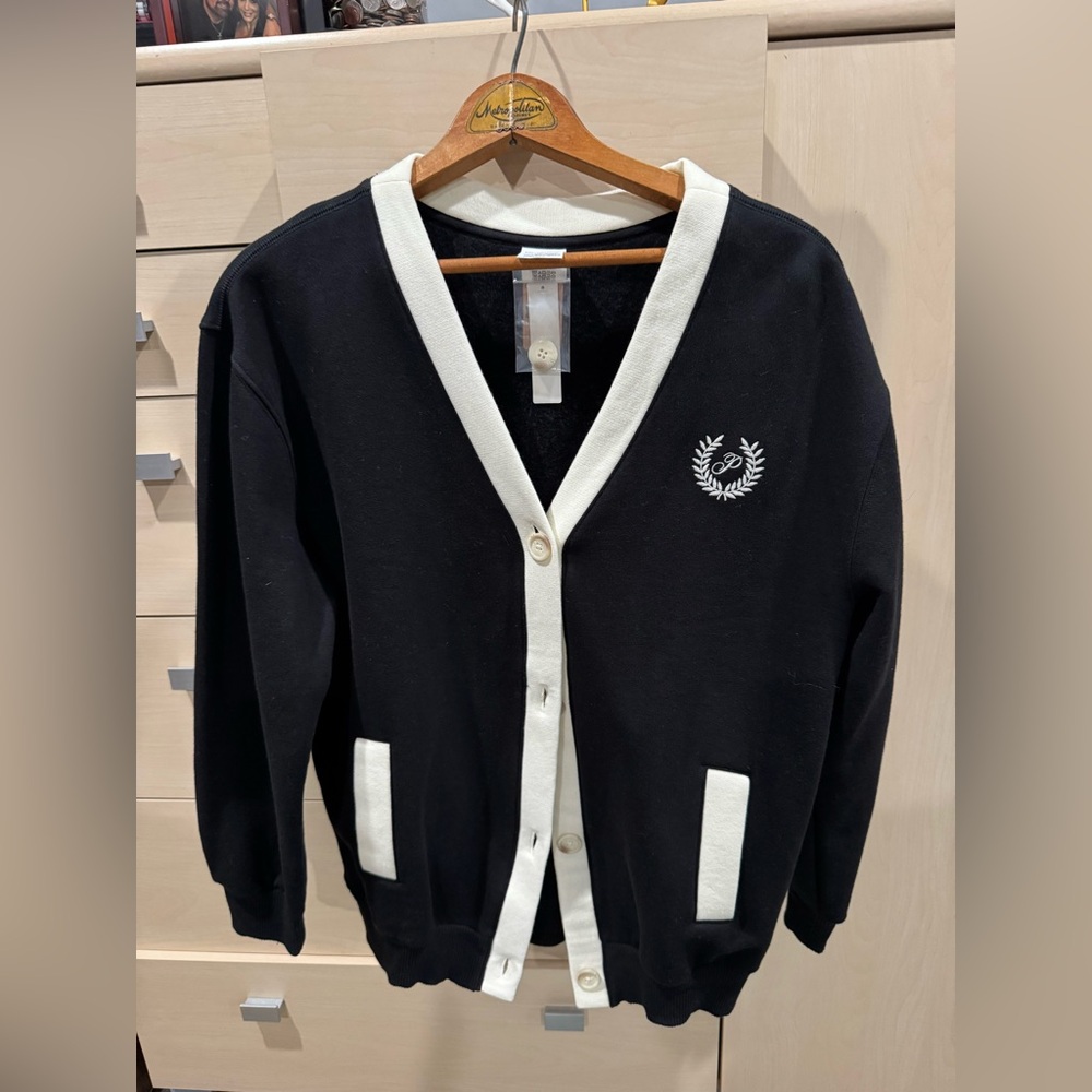 Women’s varsity style sweatshirt cardigan / women’s tops